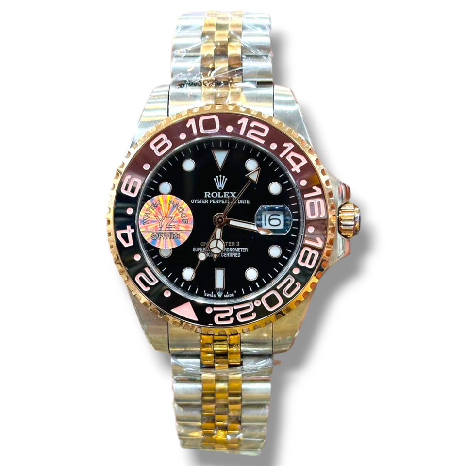 Rolex GMT "Two Tone" Rose Gold Jubli chain